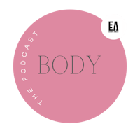 the logo for the body podcast