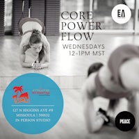 a flyer with the words core power flow
